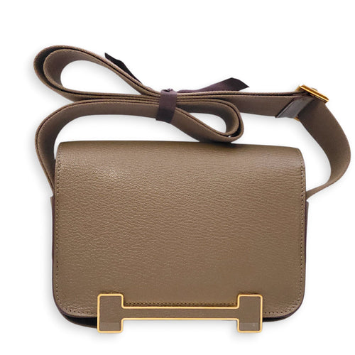 Geta Etoupe in Chevre Mysore Gold hardware CL2602-19342 2