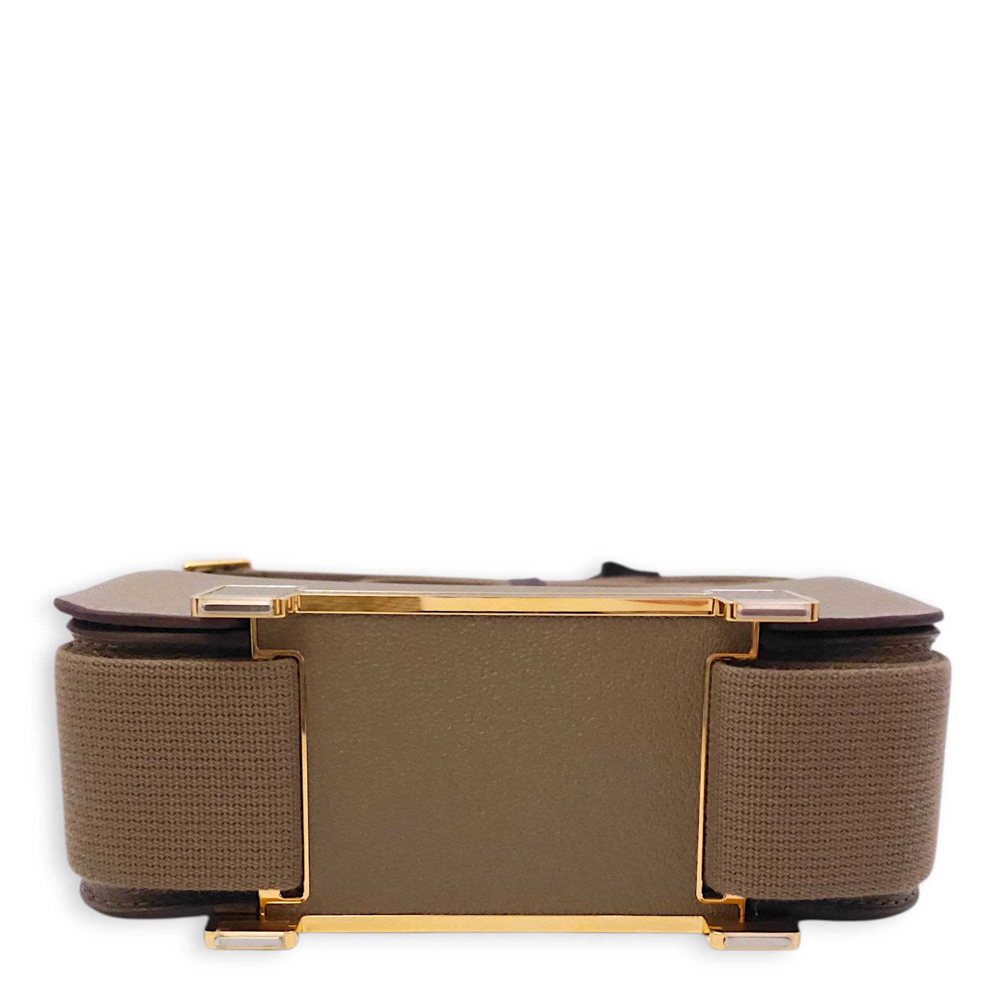 Geta Etoupe in Chevre Mysore Gold hardware CL2602-19342 5