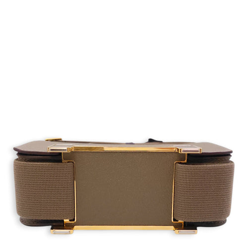 Geta Etoupe in Chevre Mysore Gold hardware CL2602-19342 5