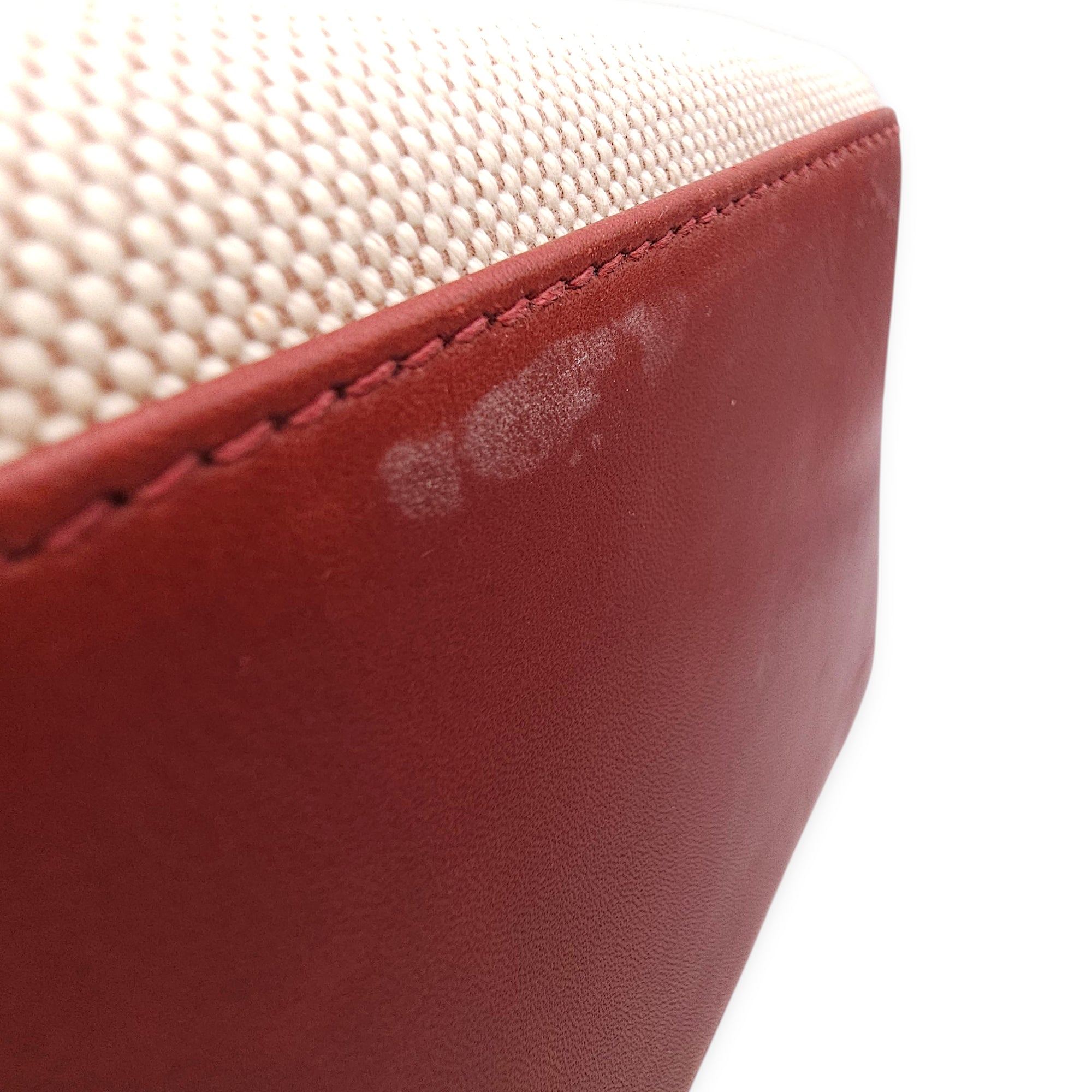 Fourre Tote GM Rouge H in Swift Palladium hardware CL2602-19362 10