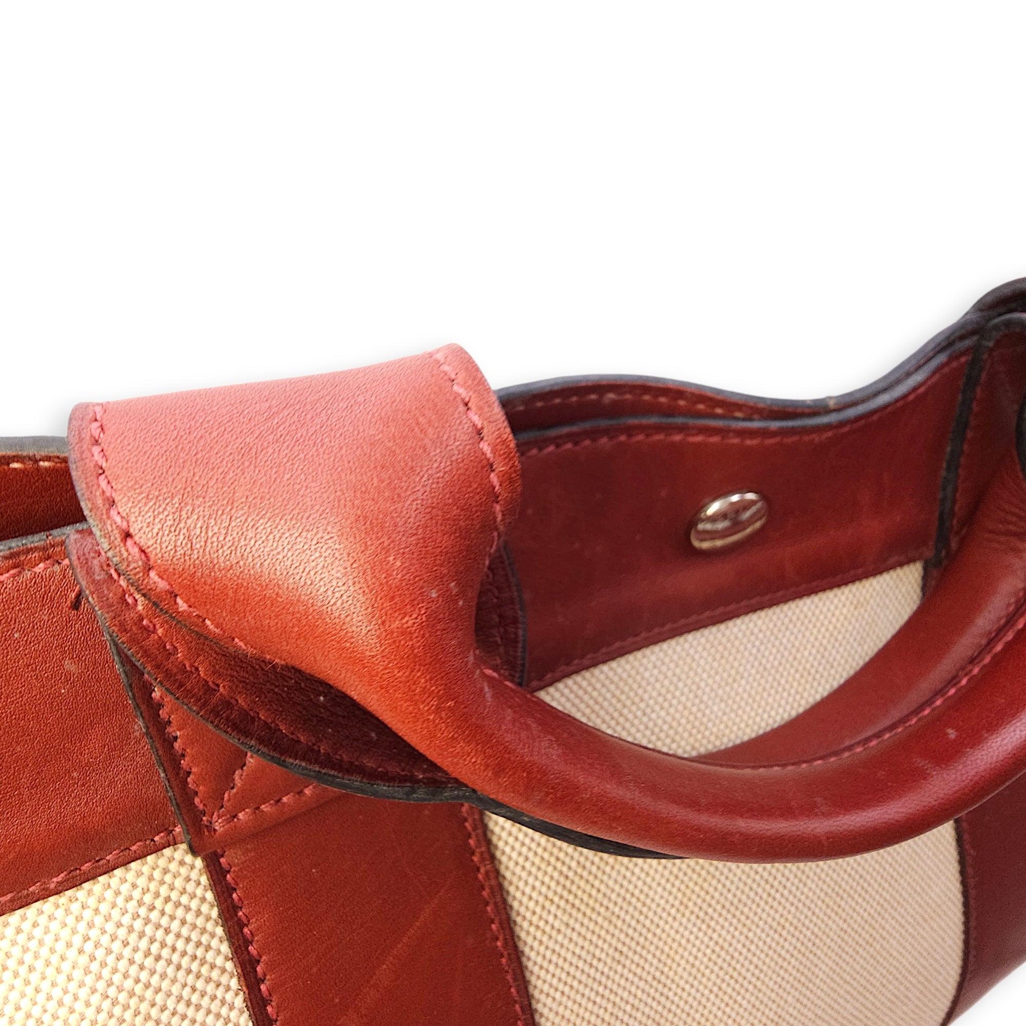 Fourre Tote GM Rouge H in Swift Palladium hardware CL2602-19362 11