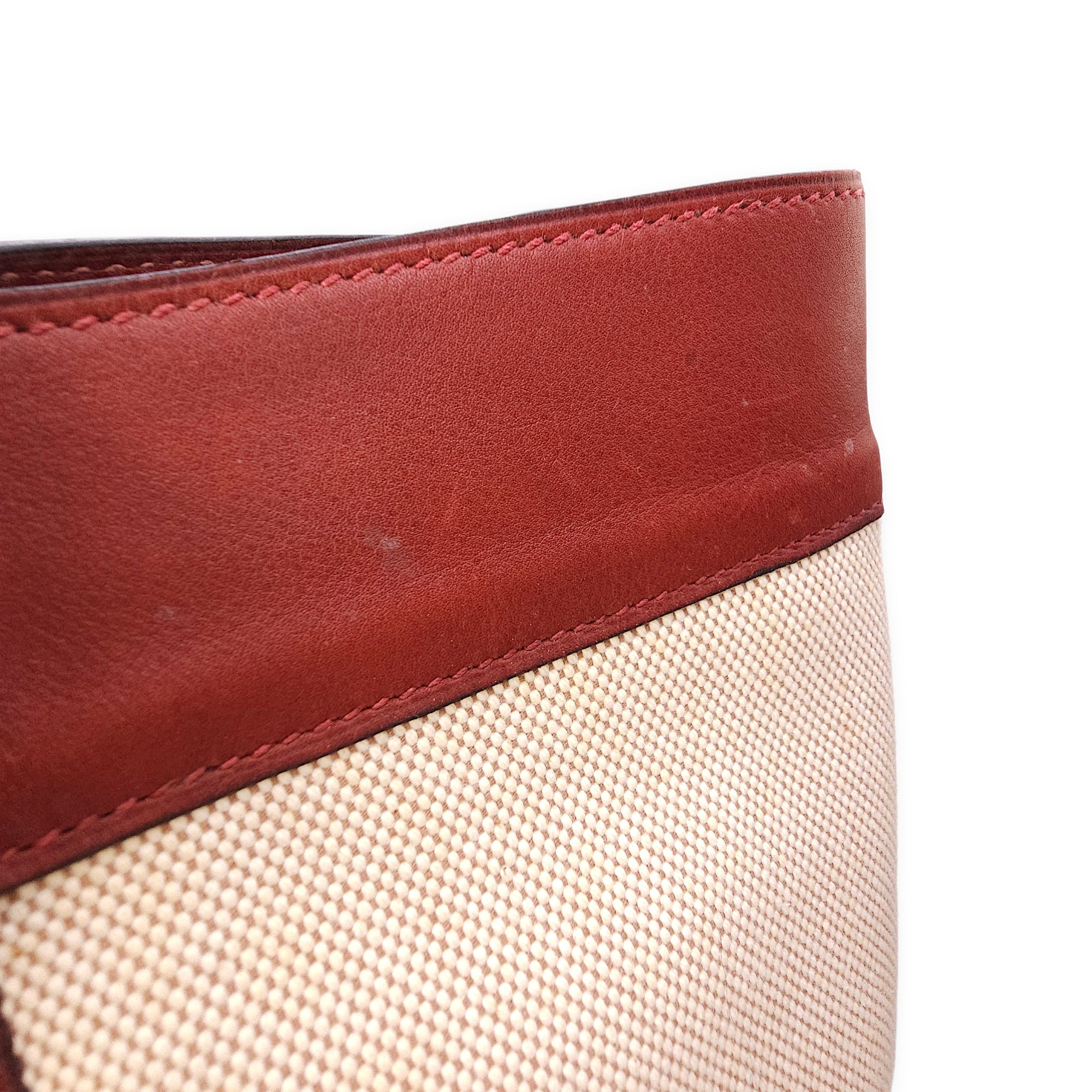 Fourre Tote GM Rouge H in Swift Palladium hardware CL2602-19362 12