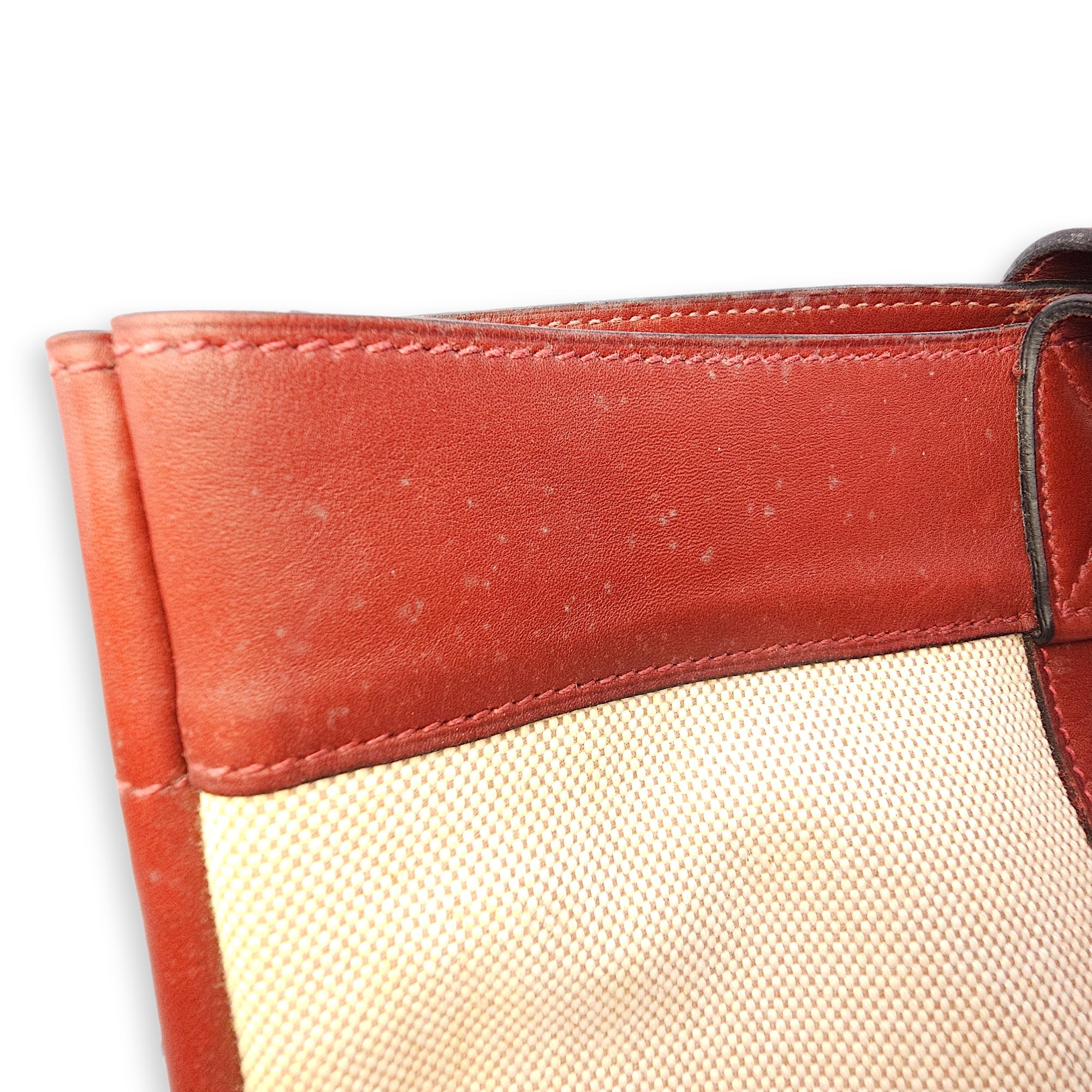 Fourre Tote GM Rouge H in Swift Palladium hardware CL2602-19362 13