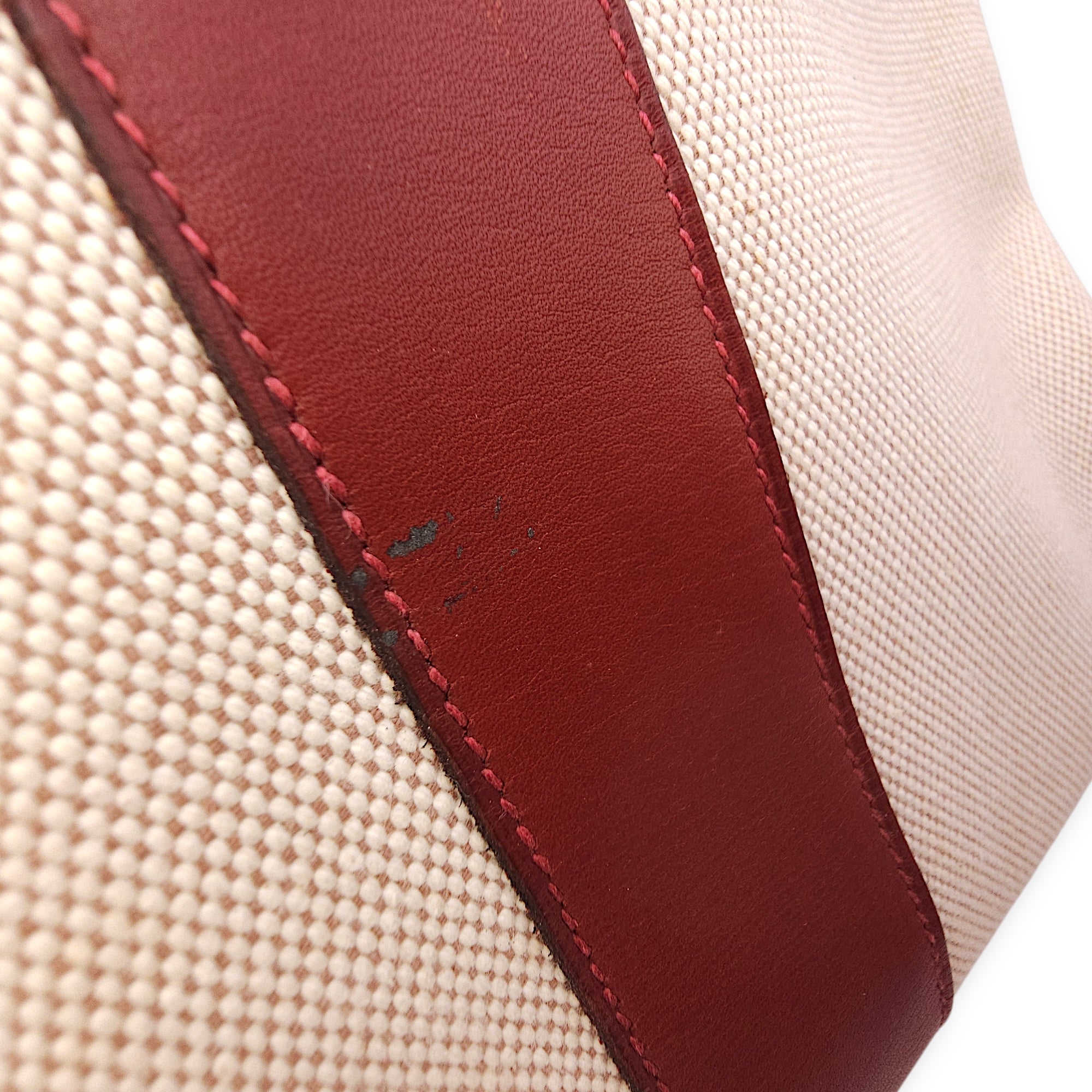 Fourre Tote GM Rouge H in Swift Palladium hardware CL2602-19362 15