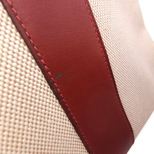 Fourre Tote GM Rouge H in Swift Palladium hardware CL2602-19362 15