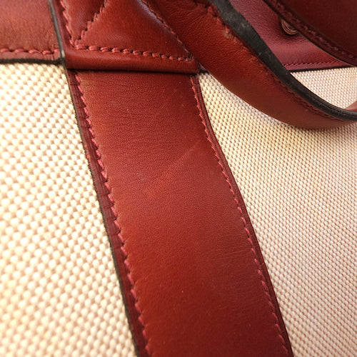 Fourre Tote GM Rouge H in Swift Palladium hardware CL2602-19362 16