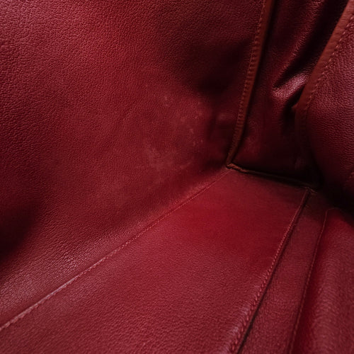 Fourre Tote GM Rouge H in Swift Palladium hardware CL2602-19362 18