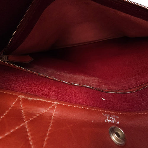 Fourre Tote GM Rouge H in Swift Palladium hardware CL2602-19362 19