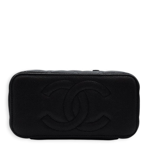 Coco Casino Vanity Case with Enamel Card Suits Black Crossbody Bag in Caviar Leather Gold hardware CL2602-19372 5