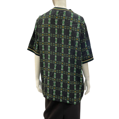 Short sleeved Snake T Shirt Size 40 Green Ready-To-Wear in Lyocell CL2602-19394 2