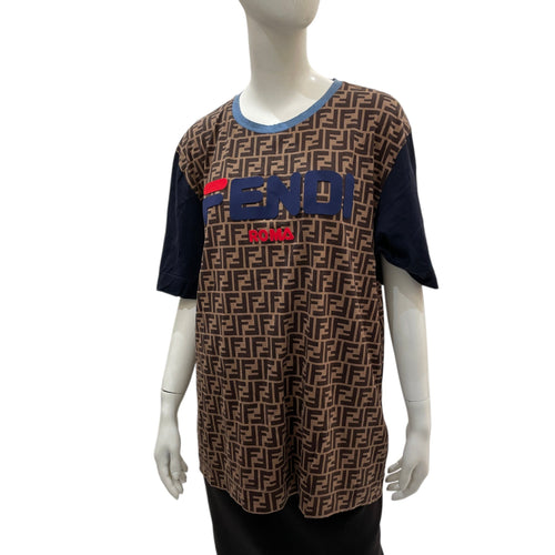 Mania Logo T Shirt L Brown Ready-To-Wear in Cotton CL2602-19397 1