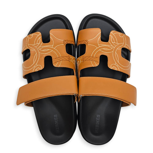 Chypre Sandal. Sz: 37 Naturel Sandals in Calfskin