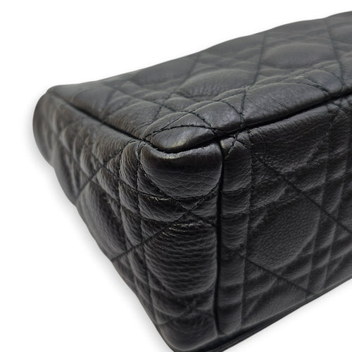 Caro Medium Black Shoulder Bag in Calfskin Gold hardware