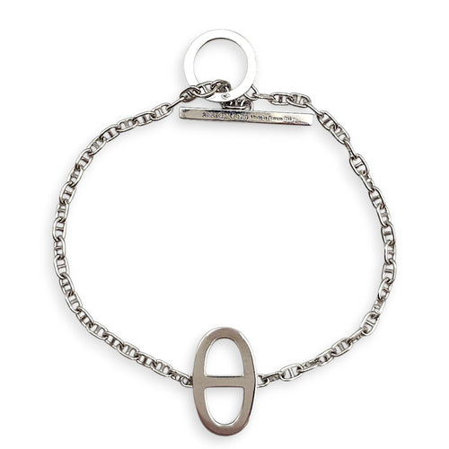 Chaine D'ancre Contour SH Bracelet in White Gold Hardware, 33 Diamonds, 0.16 Carat CL2602-19421 2