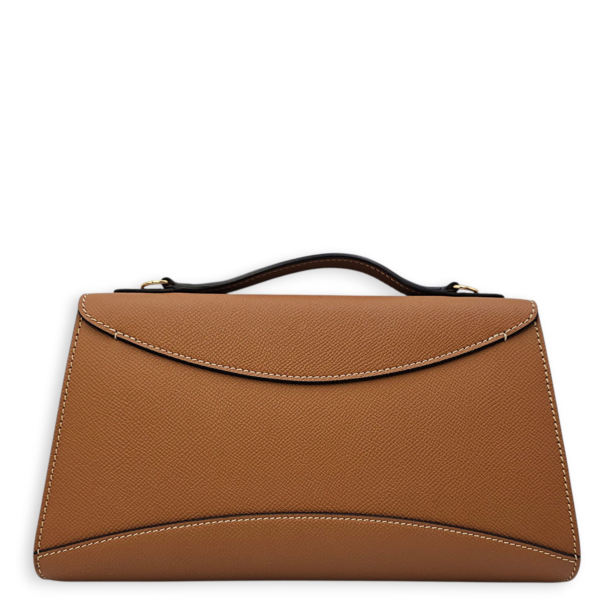 Gabrielle Crossbody Bag Beige Crossbody Bag in Calfskin Gold hardware