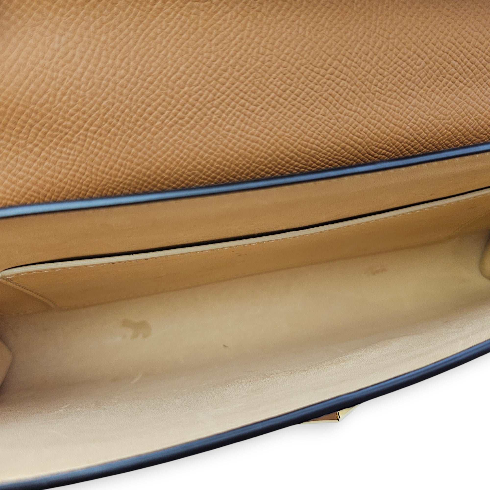 Gabrielle Crossbody Bag Beige Crossbody Bag in Calfskin Gold hardware