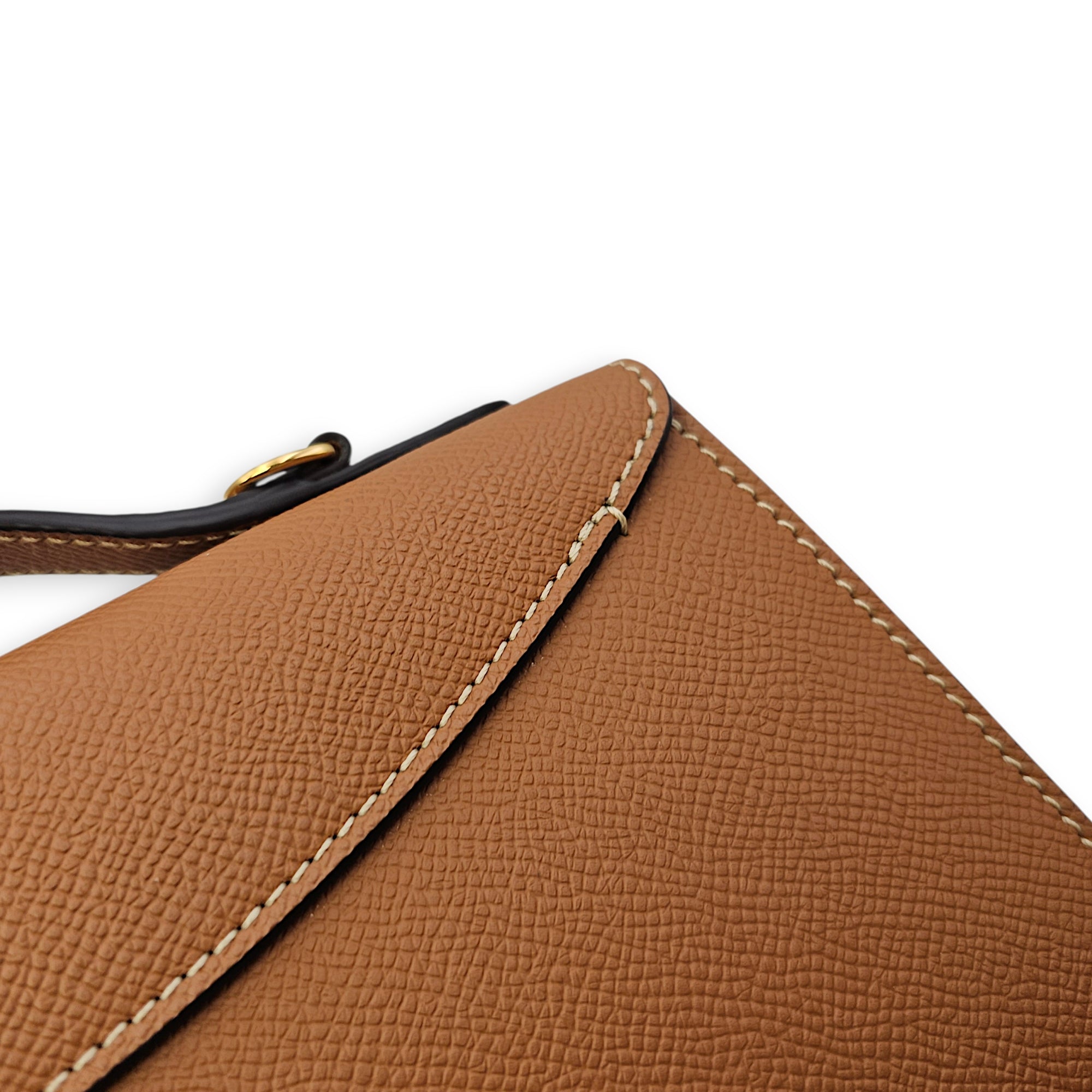 Gabrielle Crossbody Bag Beige Crossbody Bag in Calfskin Gold hardware