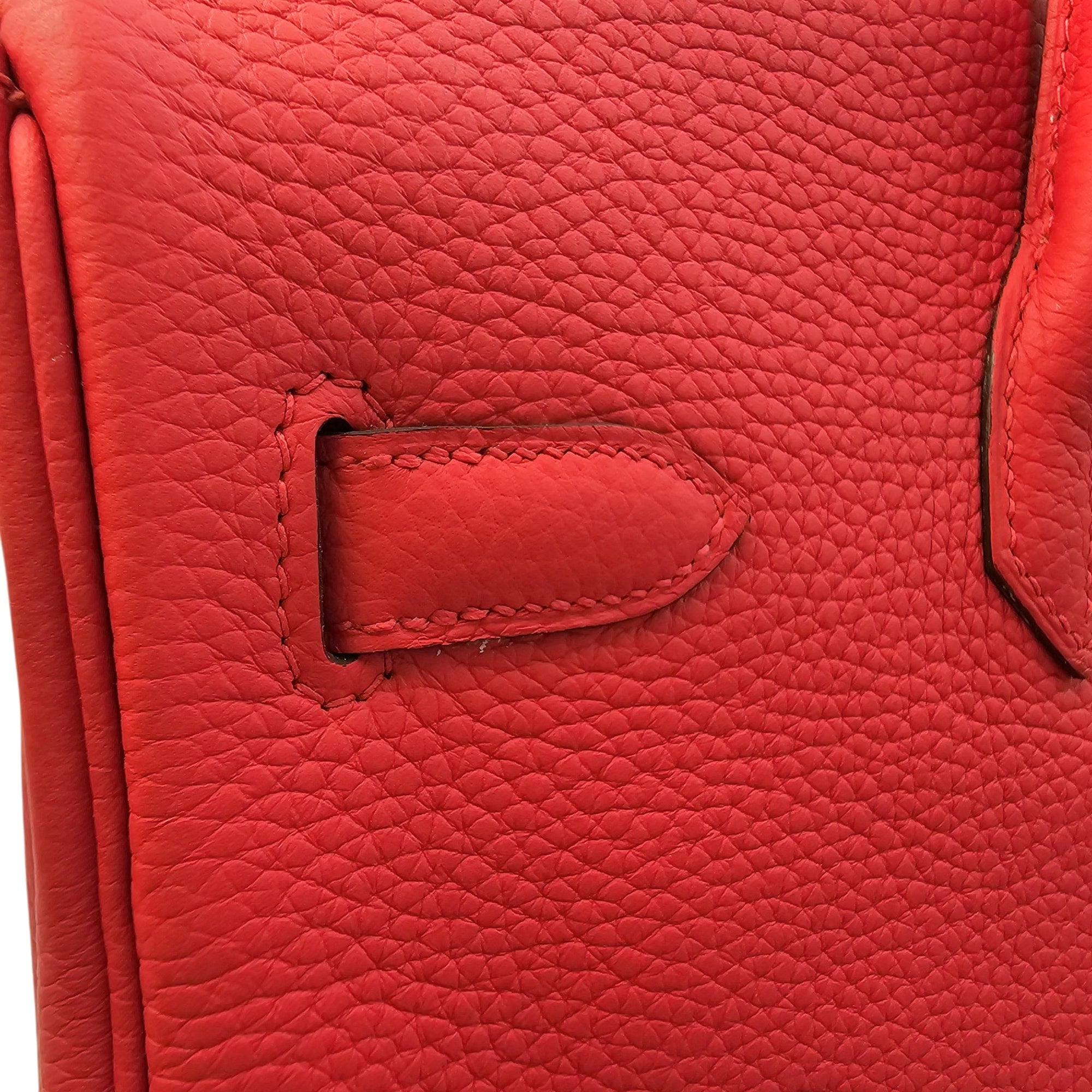 Birkin 35 Rouge Tomate in Clemence Gold hardware