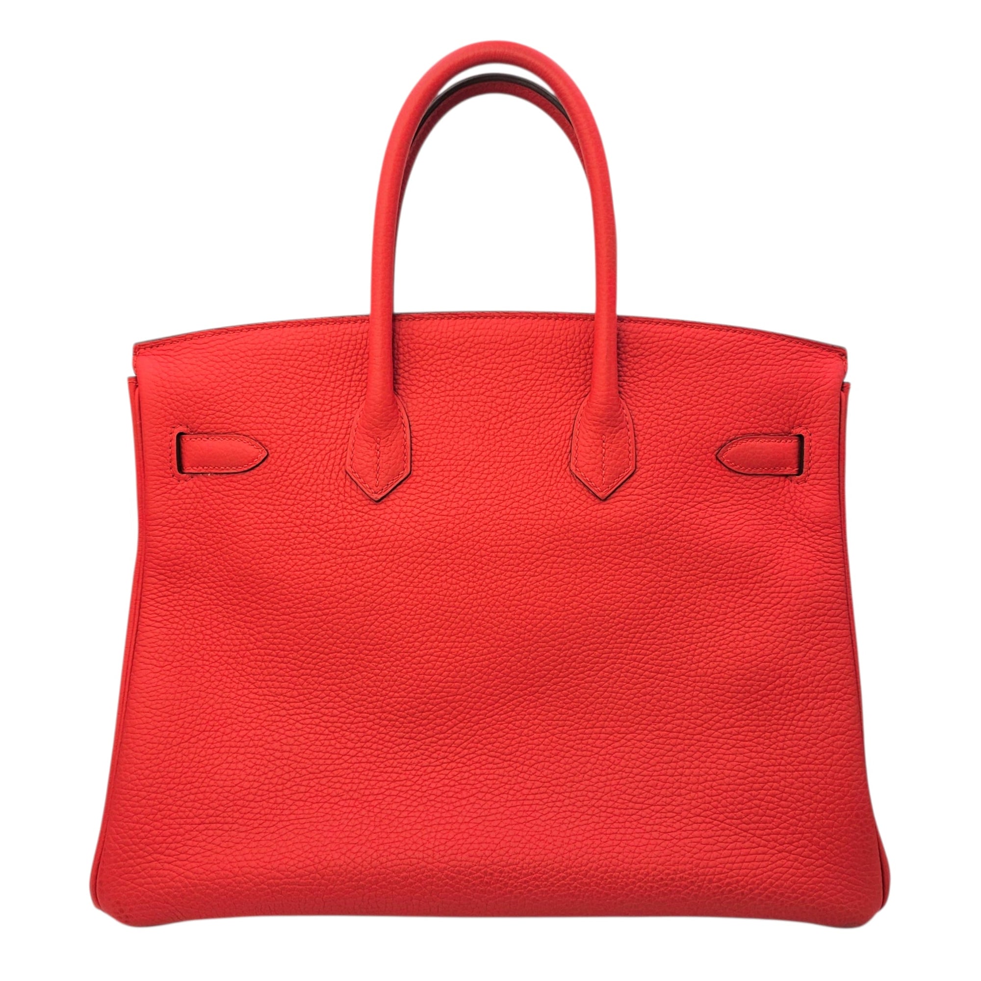 Birkin 35 Rouge Tomate in Clemence Gold hardware