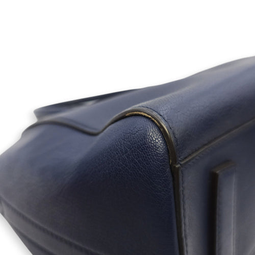 Antigona Small Blue Shoulder Bag in Calfskin Silver hardware CL2602-19438 14