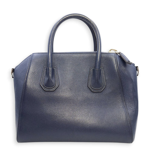 Antigona Small Blue Shoulder Bag in Calfskin Silver hardware CL2602-19438 1