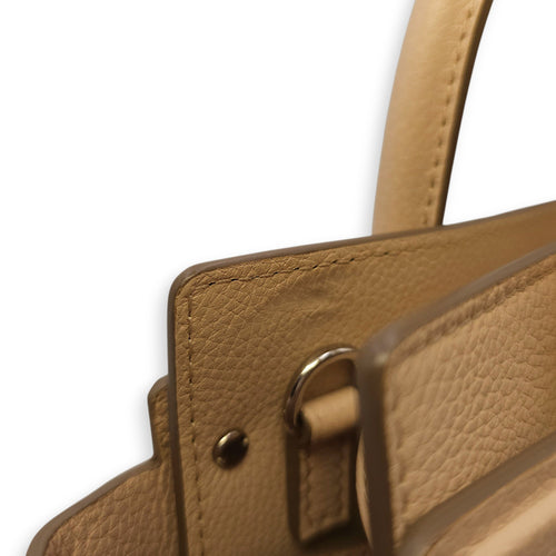 Horizon Tote Mini Beige Crossbody Bag in Calfskin Silver hardware CL2602-19439 12