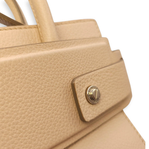 Horizon Tote Mini Beige Crossbody Bag in Calfskin Silver hardware CL2602-19439 13