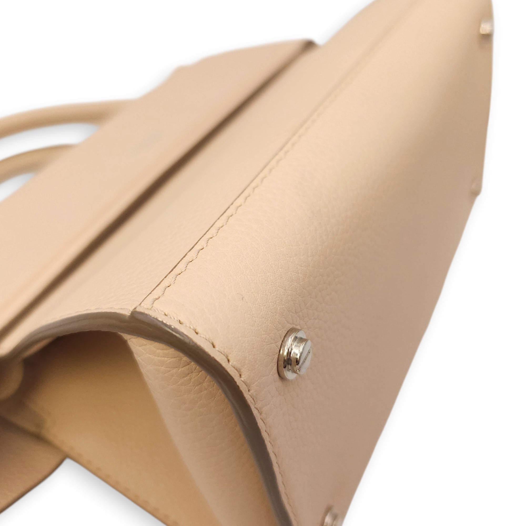 Horizon Tote Mini Beige Crossbody Bag in Calfskin Silver hardware CL2602-19439 7