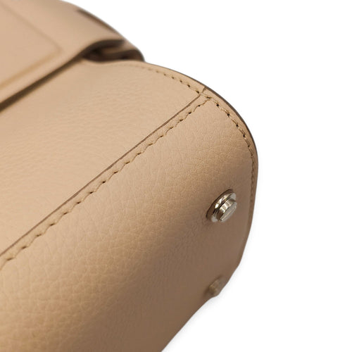 Horizon Tote Mini Beige Crossbody Bag in Calfskin Silver hardware CL2602-19439 8