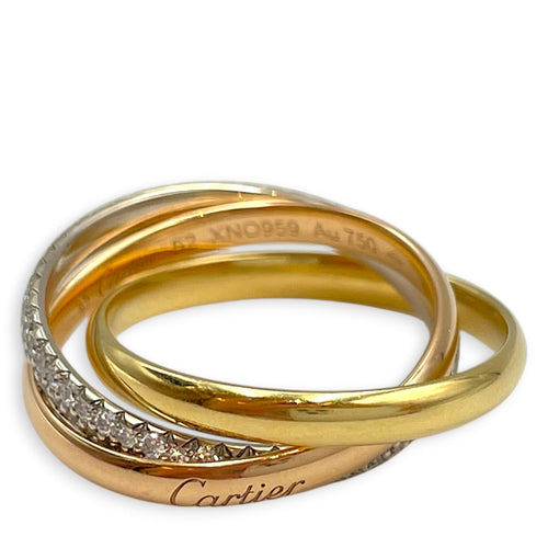 Trinity, Small Model 52 Ring in White Gold, Rose Gold, Yellow Gold Hardware CL2602-19450 2