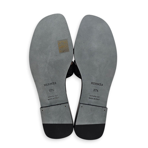 Oran  37.5 Black Sandals in Chevre Velours CL2602-19457 3