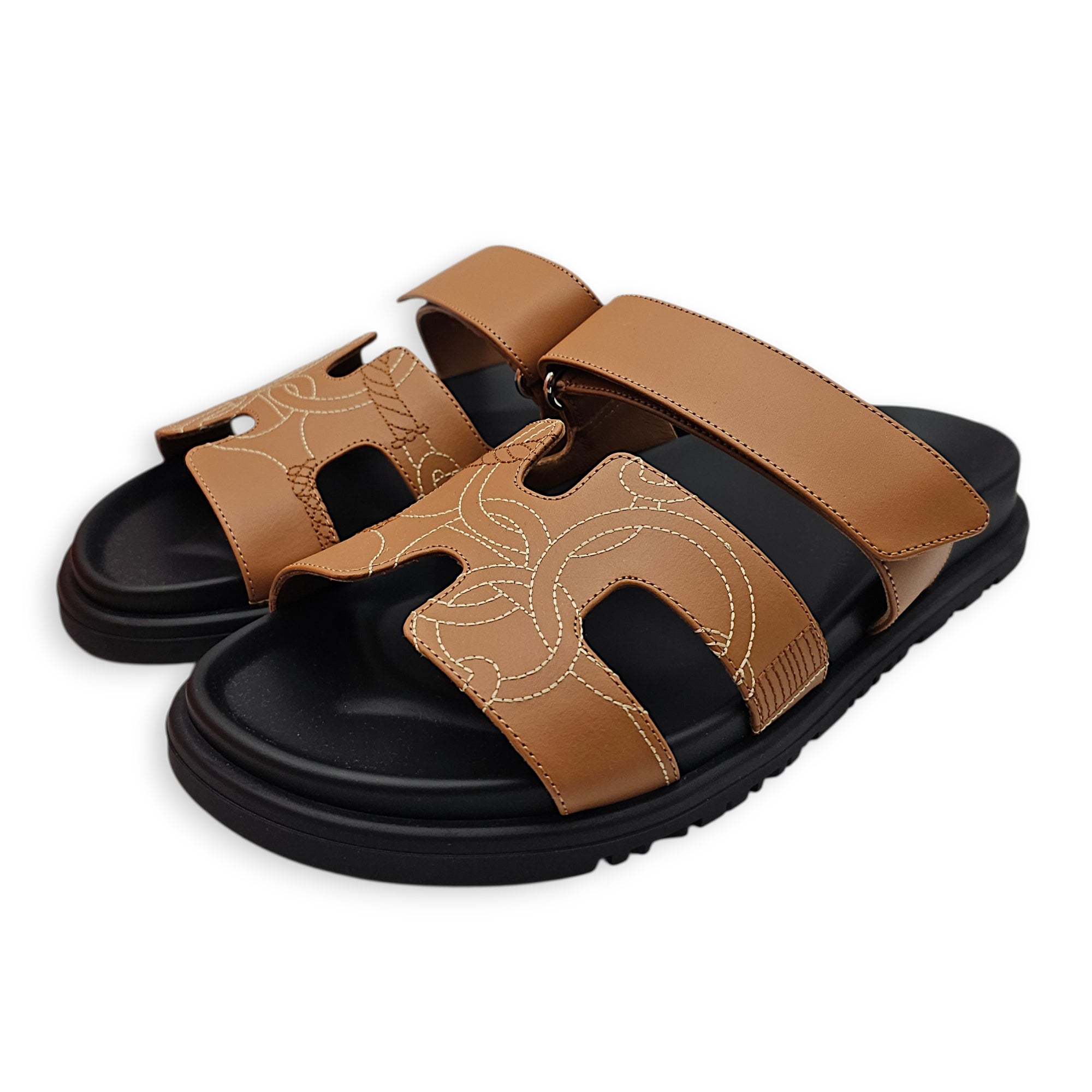 Chypre Sandal. Sz:37 Naturel Sandals in Calfskin