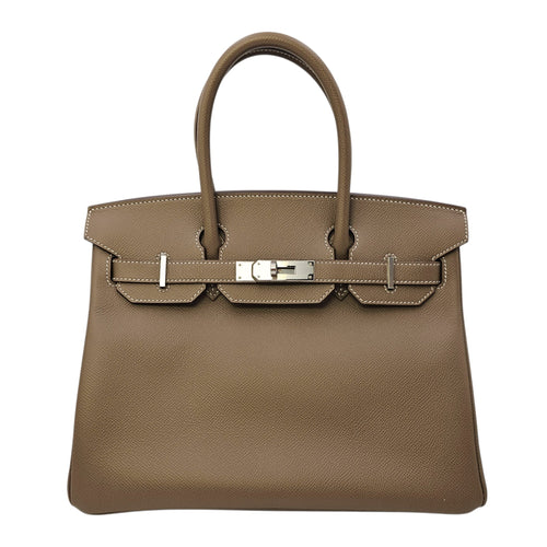 Birkin 30 Etoupe in Epsom Palladium hardware CL2602-19475 1