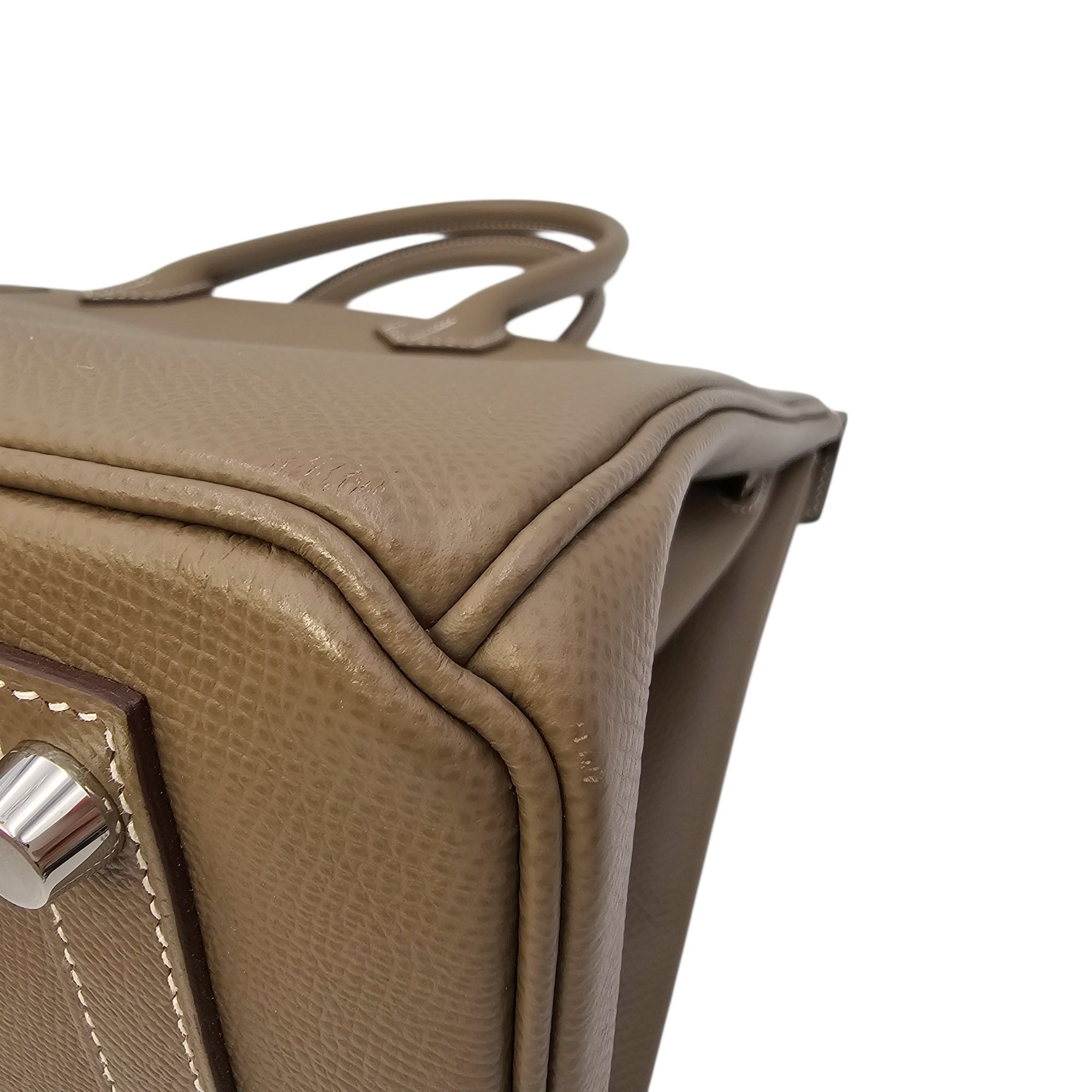 Birkin 30 Etoupe in Epsom Palladium hardware CL2602-19475 10