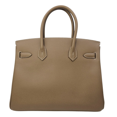 Birkin 30 Etoupe in Epsom Palladium hardware CL2602-19475 2