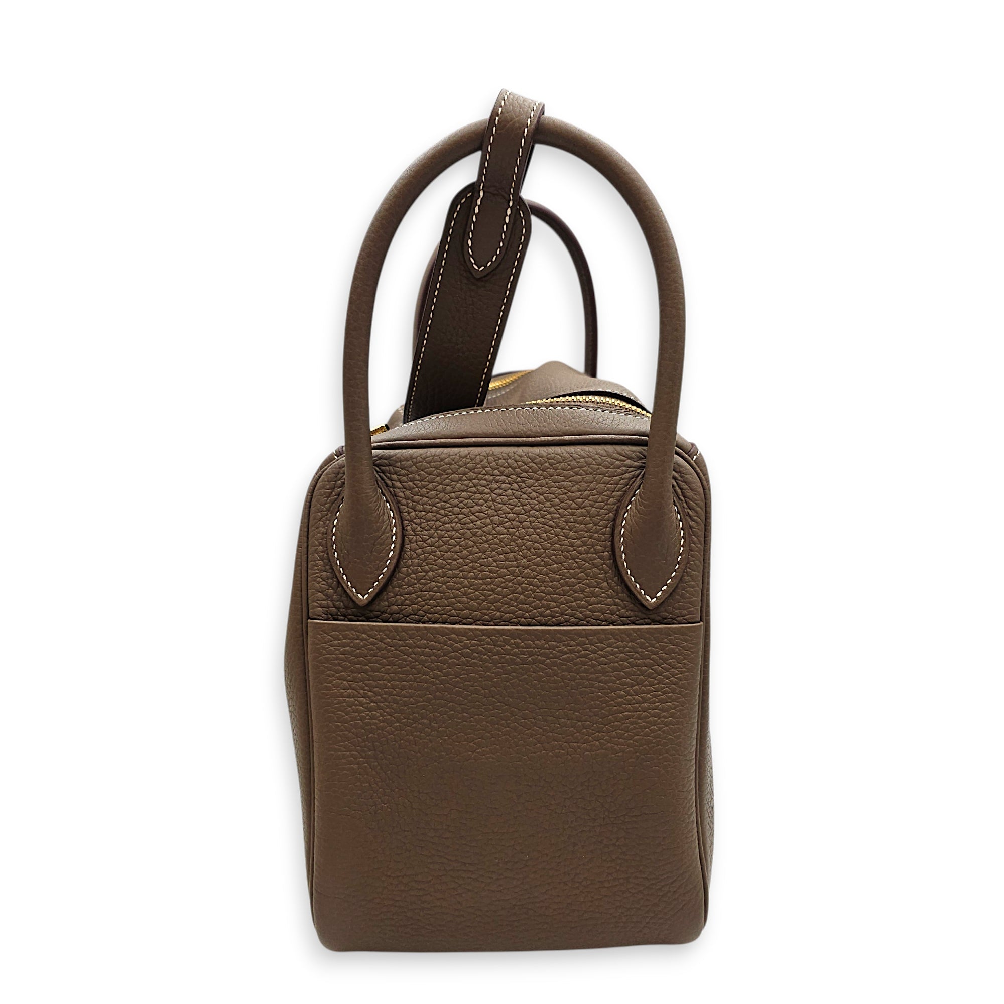 Lindy 30 Etoupe in Clemence Gold hardware CL2602-19477 4