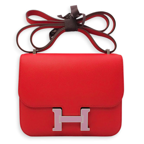 Constance 18 Rouge De Coeur in Epsom Enamel hardware CL2602-19491 1