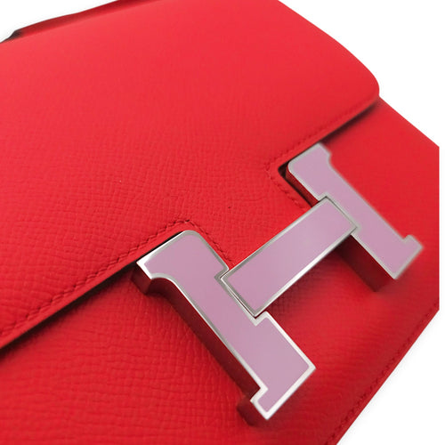 Constance 18 Rouge De Coeur in Epsom Enamel hardware CL2602-19491 10