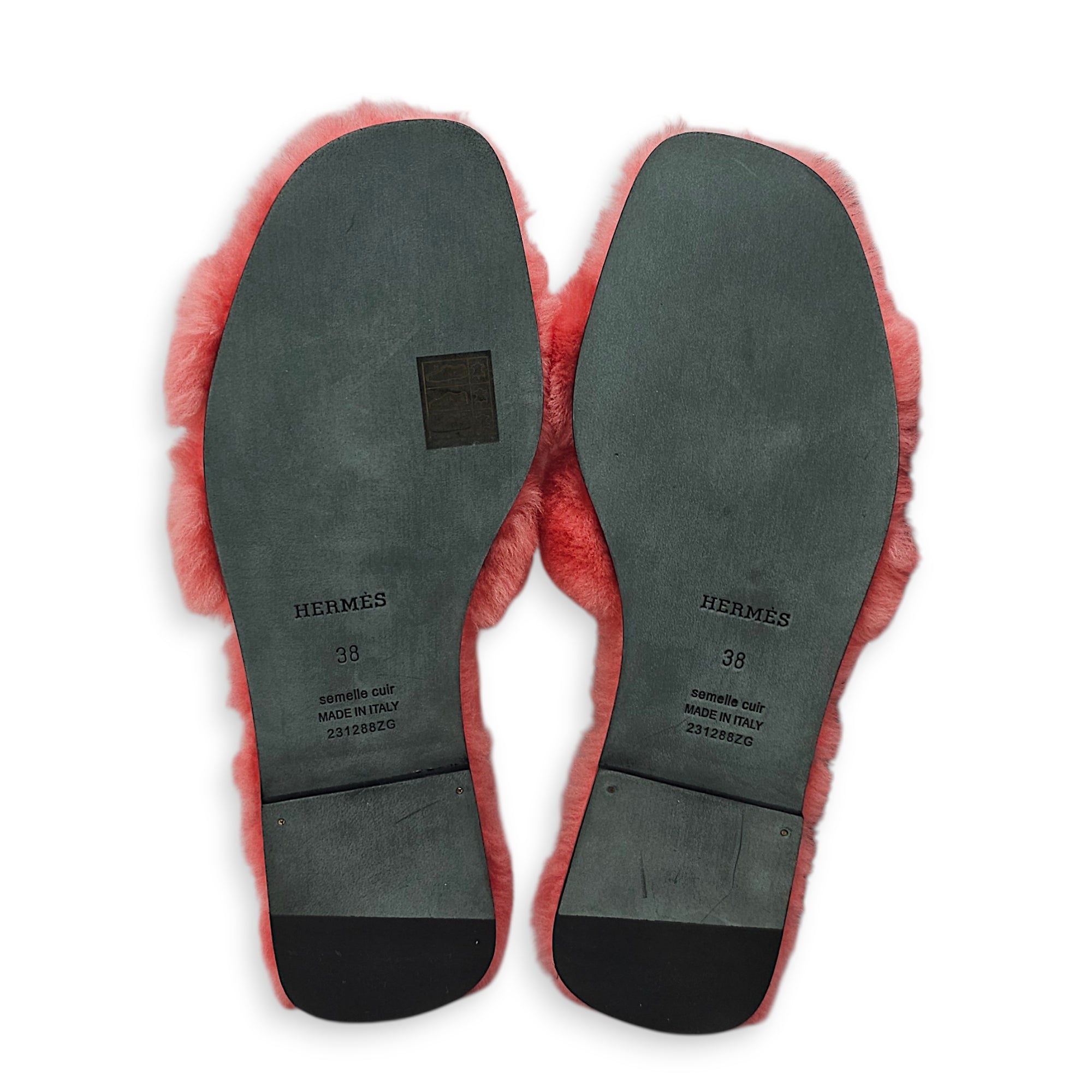Oran 38 Rose du desert Sandals in Shearling CL2602-19499 2