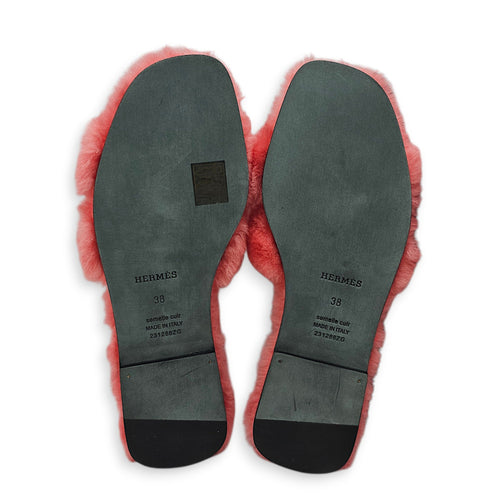 Oran 38 Rose du desert Sandals in Shearling CL2602-19499 2