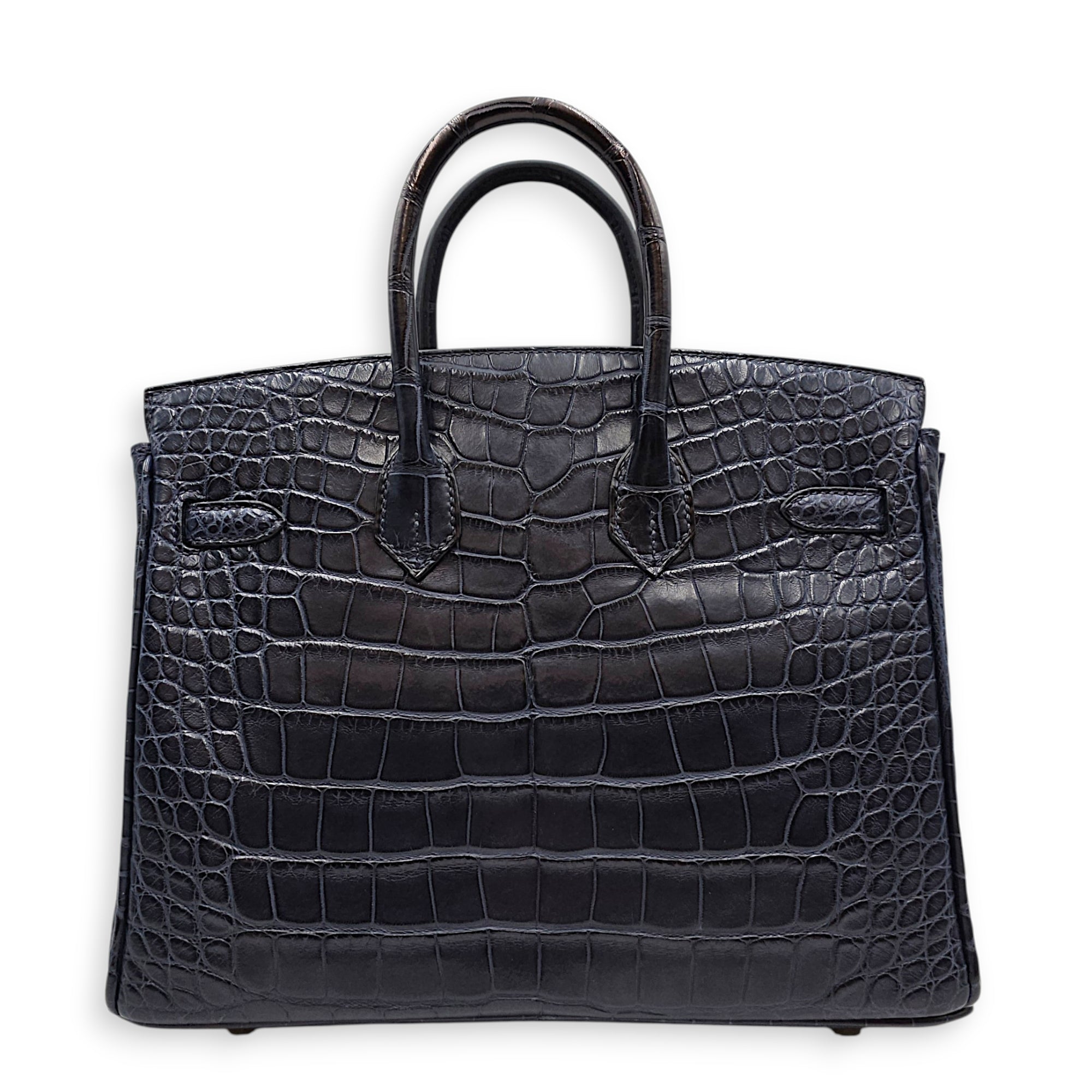 Birkin 25 Blue Indigo in Matte Alligator Gold hardware CL2602-19500 2