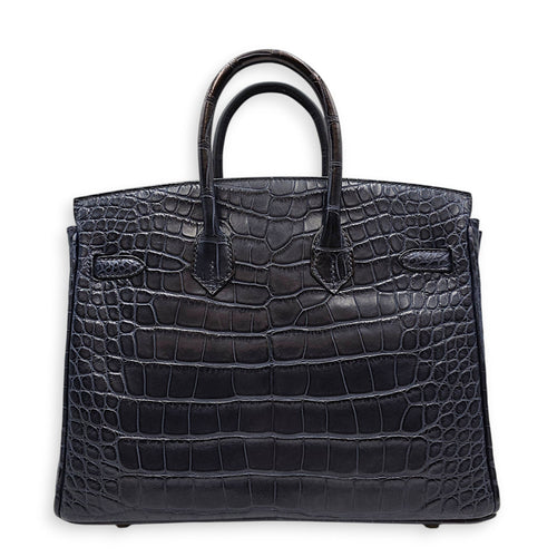Birkin 25 Blue Indigo in Matte Alligator Gold hardware CL2602-19500 2