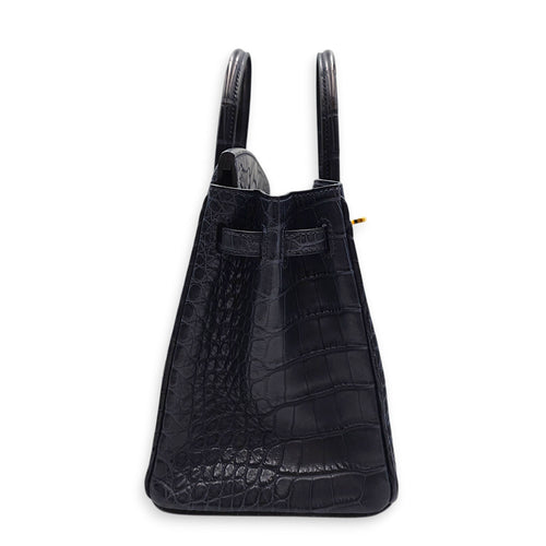 Birkin 25 Blue Indigo in Matte Alligator Gold hardware CL2602-19500 3
