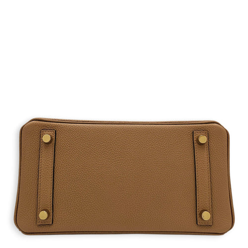 Birkin Touch 25 Chai in Togo/Matte Alligator Permabrass hardware CL2602-19509 5