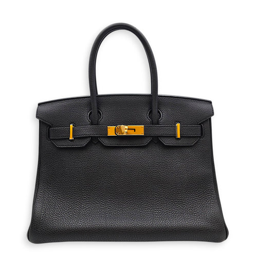 Birkin 30 Black in Togo Gold hardware