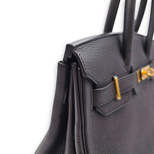 Birkin 30 Black in Togo Gold hardware