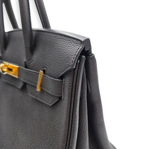 Birkin 30 Black in Togo Gold hardware
