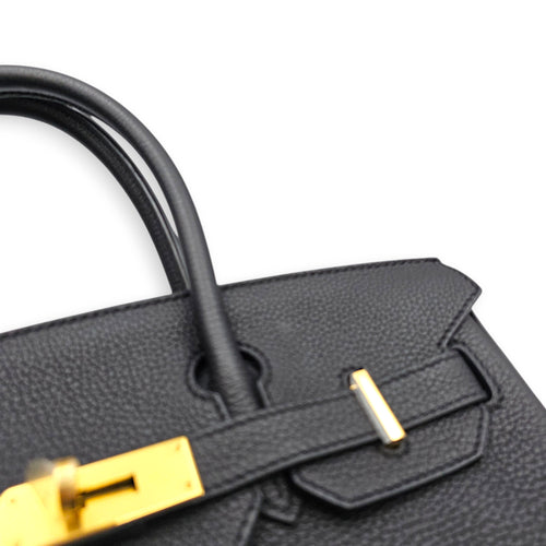 Birkin 30 Black in Togo Gold hardware