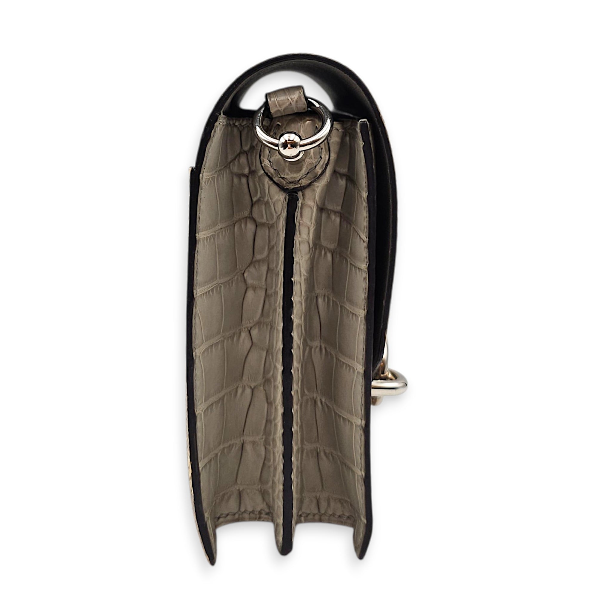 Roulis Touch Mini Ombre/Gris Perle in Lizard/Matte Alliagator Palladium hardware CL2602-19512 3