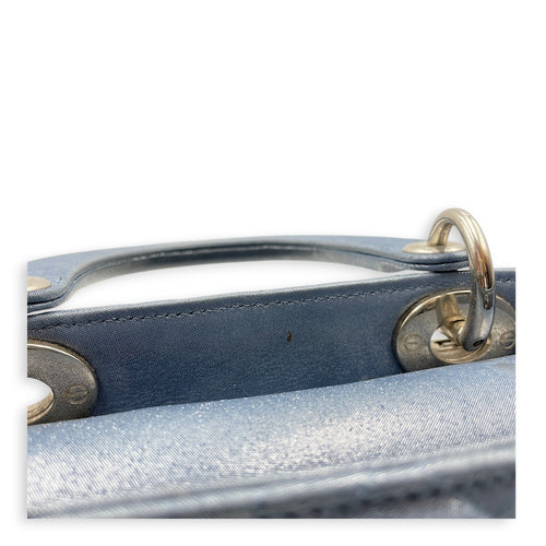 Lady Dior Mini Blue Crossbody Bag in Lambskin Silver hardware CL2602-19521 9